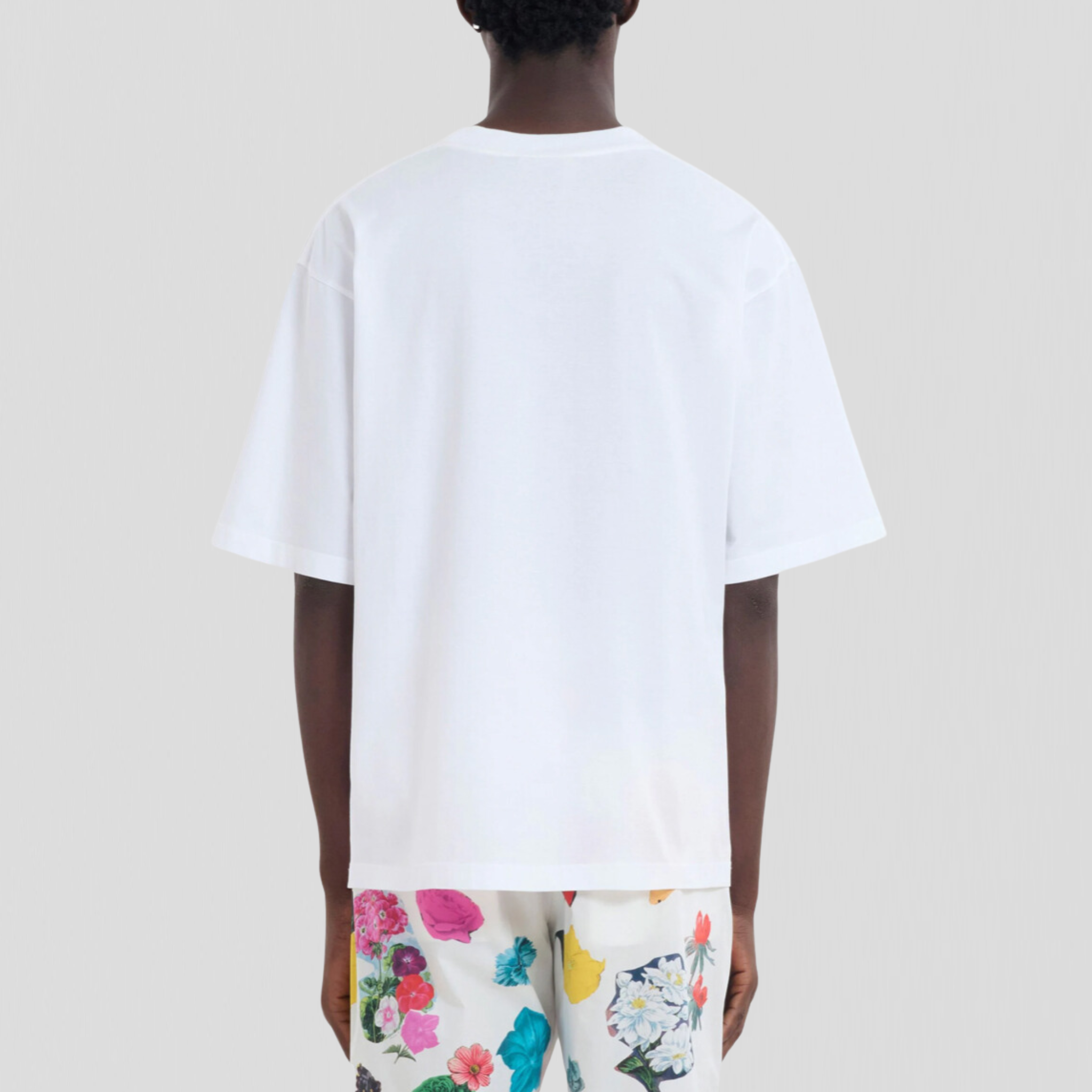 Marni Collage Bouquet Jersey T-Shirt Lily White