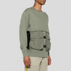 C.P. Company Diagonal Raised Fleece Sweatshirt Agave Green