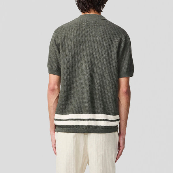 NN07 Ares Knit 6636 Poloshirt Croc Green