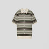 NN07 Nolan Polo 6686 Cardigan Green Stripe