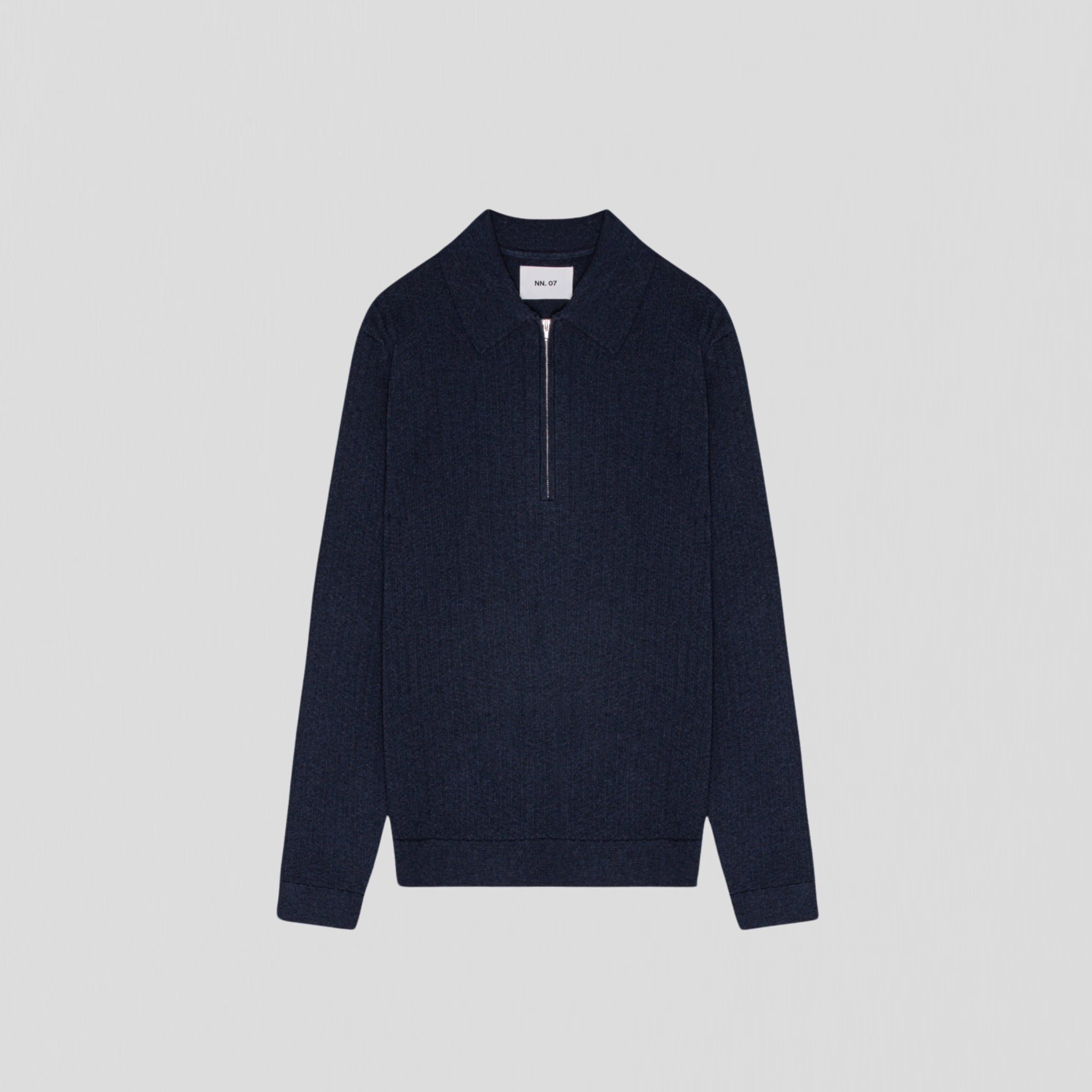 NN07 Hansie LS 6600 Poloshirt Navy Melange