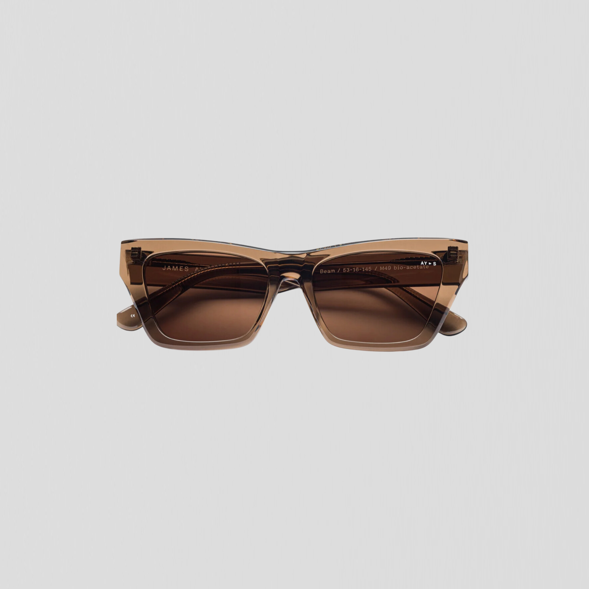 James Ay Beam Sunglasses Transparent Coffee Brown