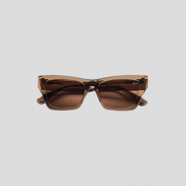 James Ay Beam Sunglasses Transparent Coffee Brown