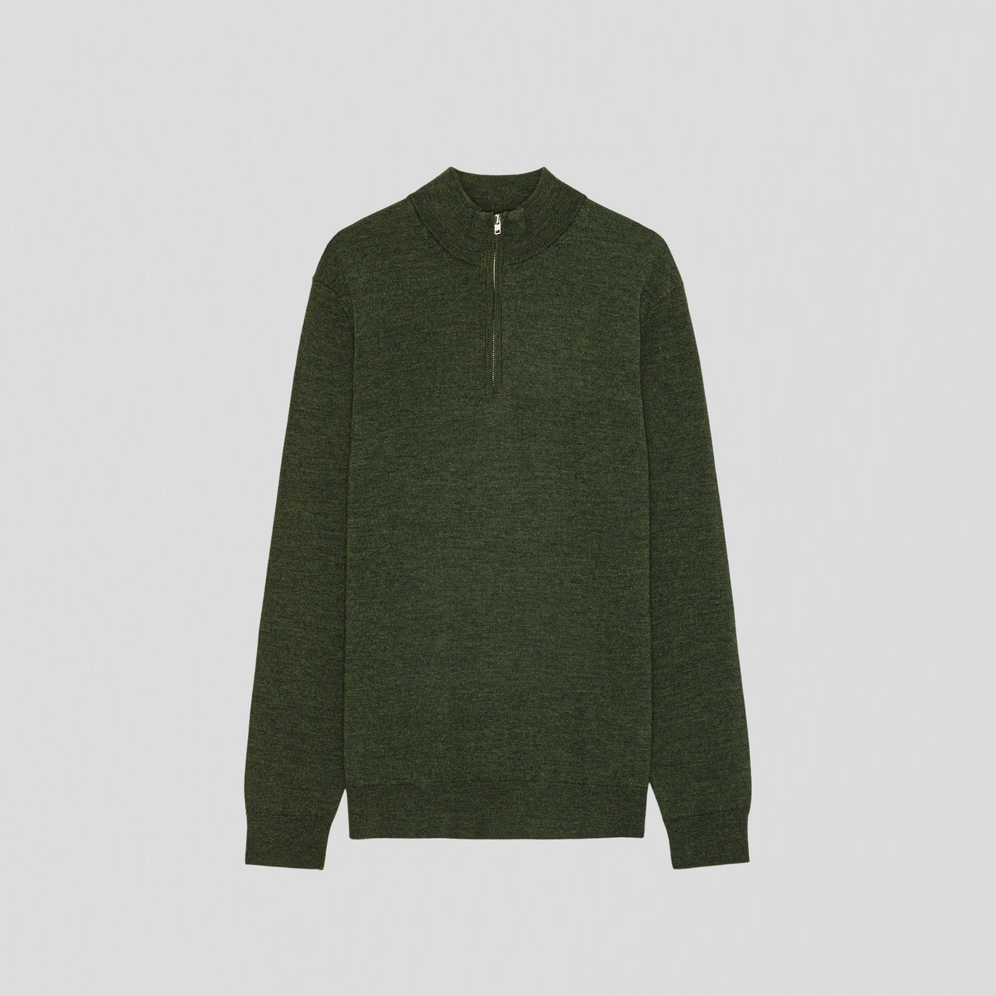 NN07 Sergio Zip Mock 6605 Poloshirt Dark Army