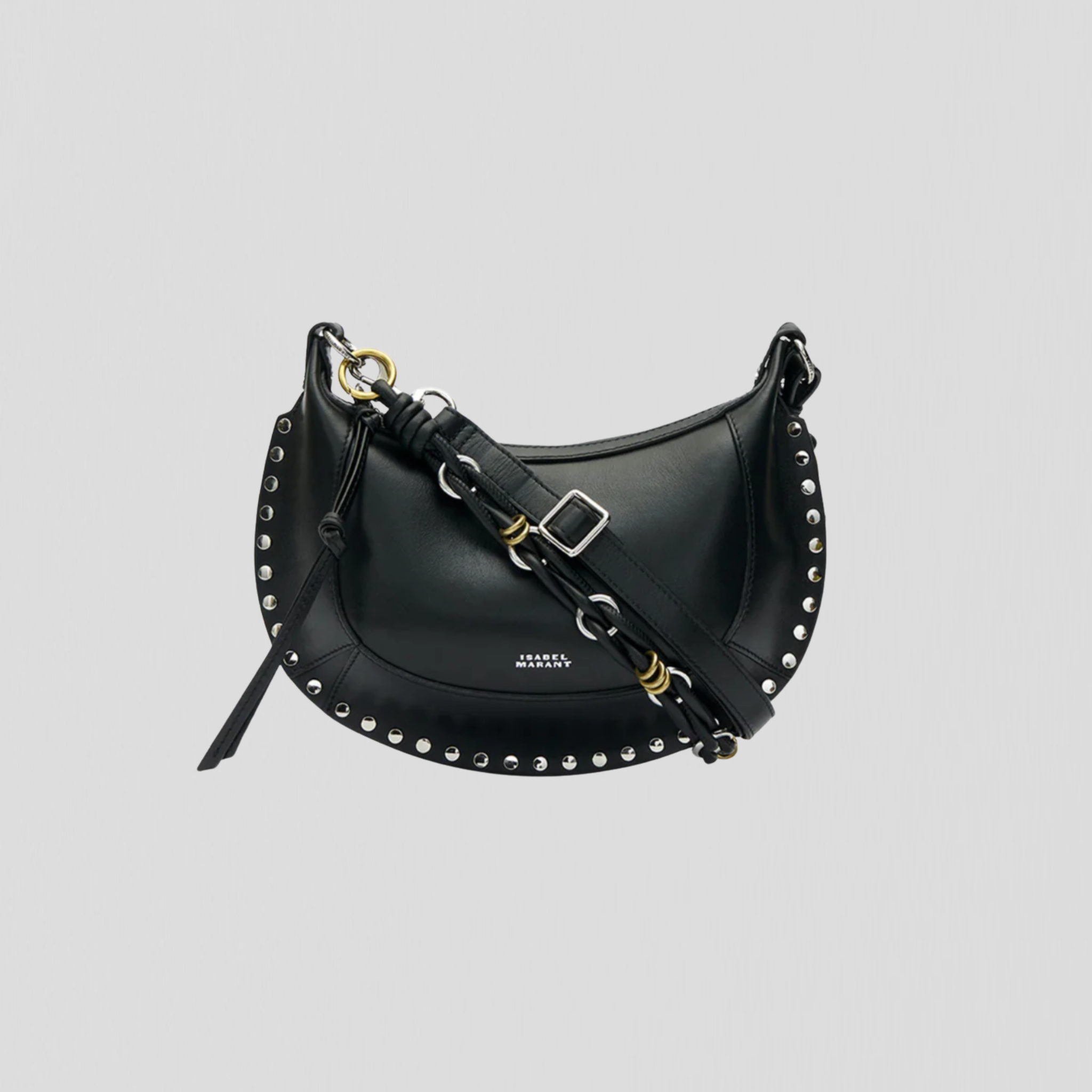 Isabel Marant Oskan Moon Bag Black/ Silver