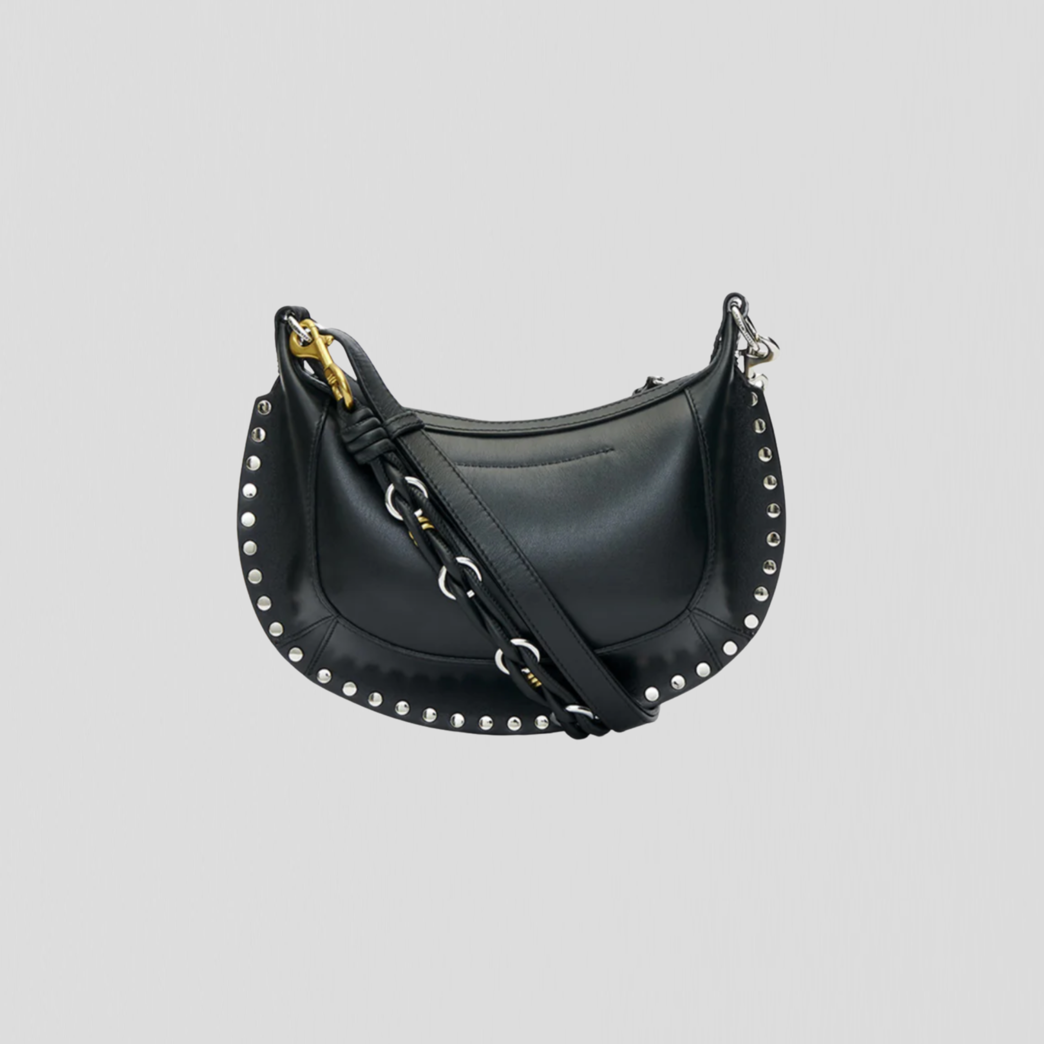 Isabel Marant Oskan Moon Bag Black/ Silver