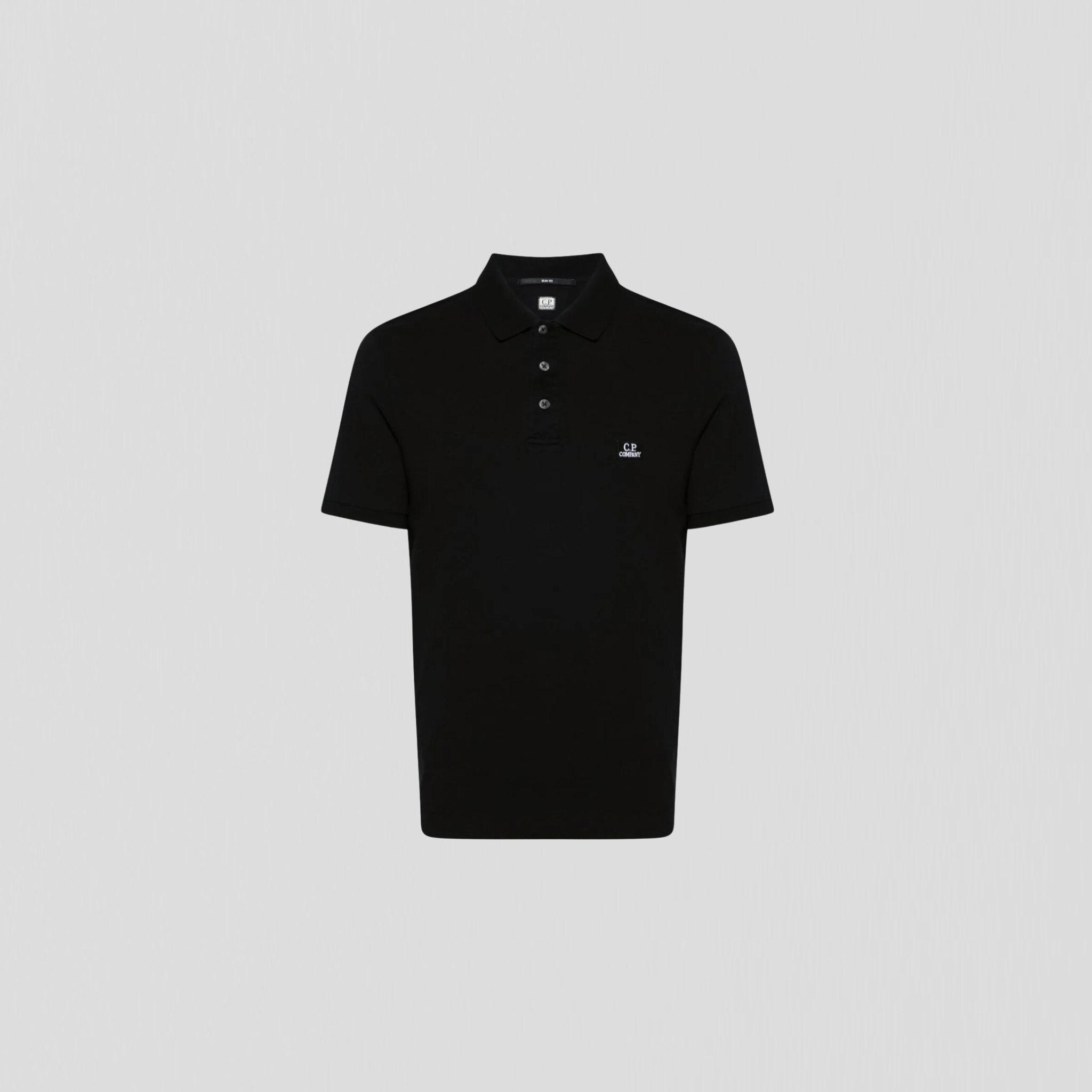 C.P. Company Stretch Piquet Poloshirt Black