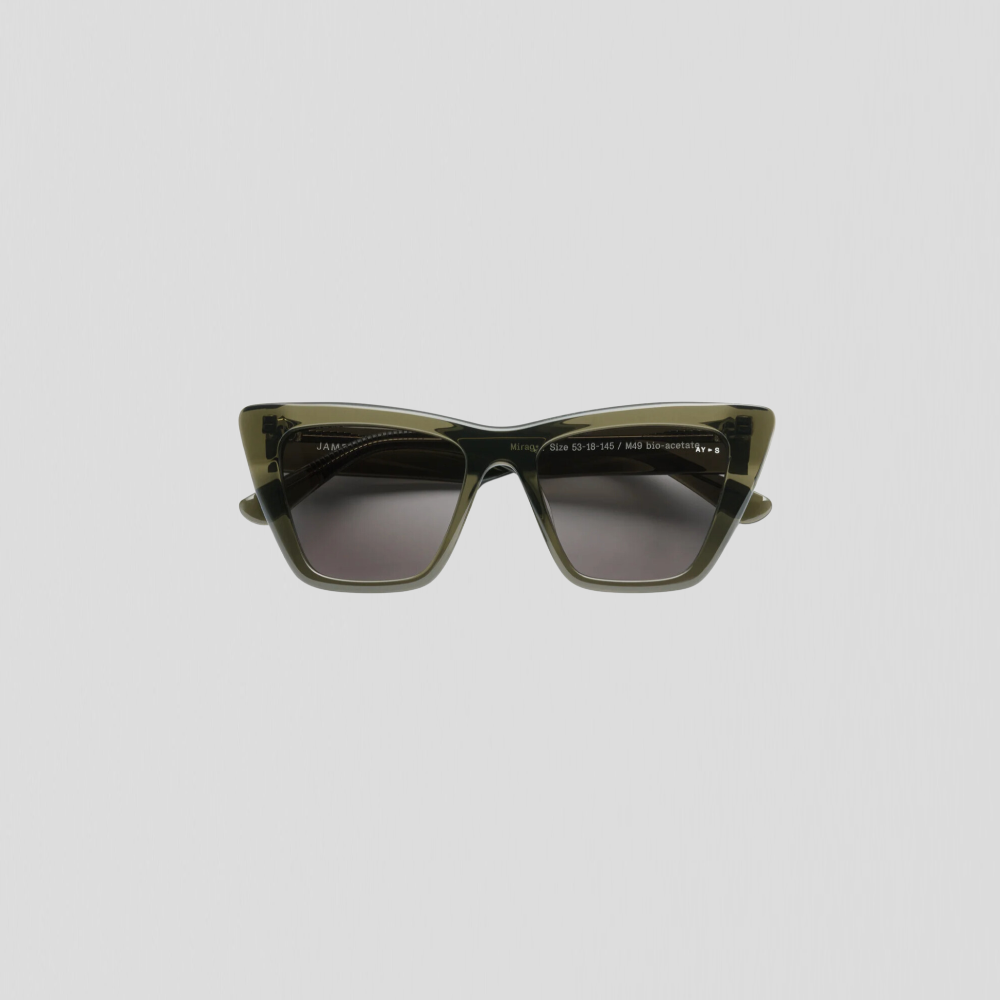 James Ay Mirage Sunglasses Transparent Green