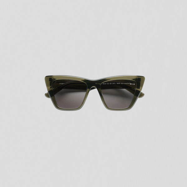 James Ay Mirage Sunglasses Transparent Green