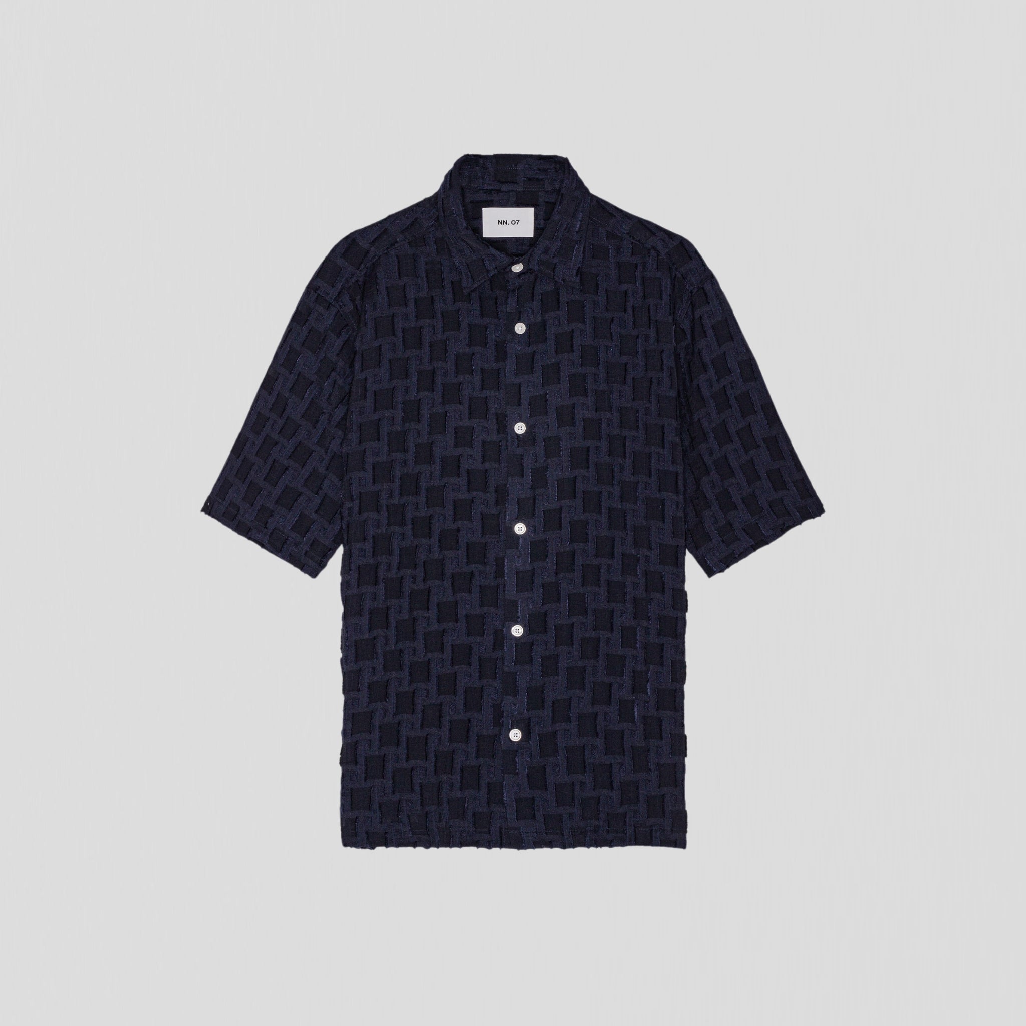 NN07 Freddy SS 5025 NO PKT Shirt Navy Blue
