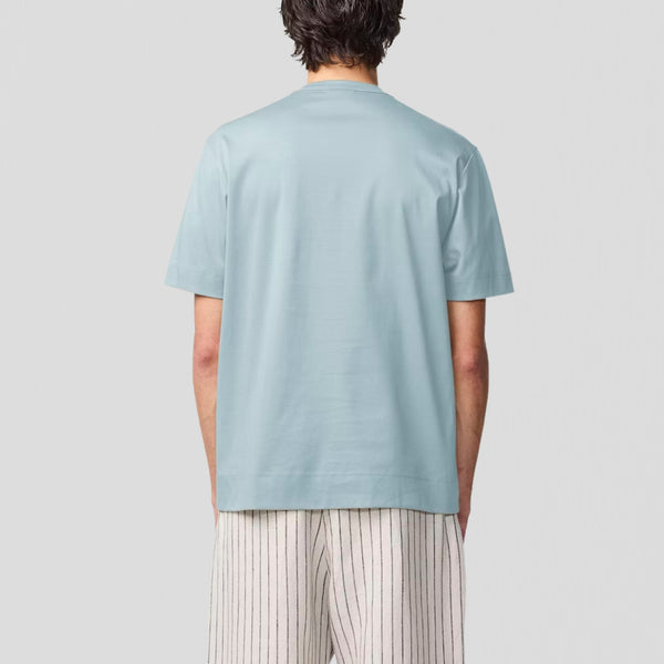 NN07 Pedro EMB SS 3525 T-Shirt Winter Sky