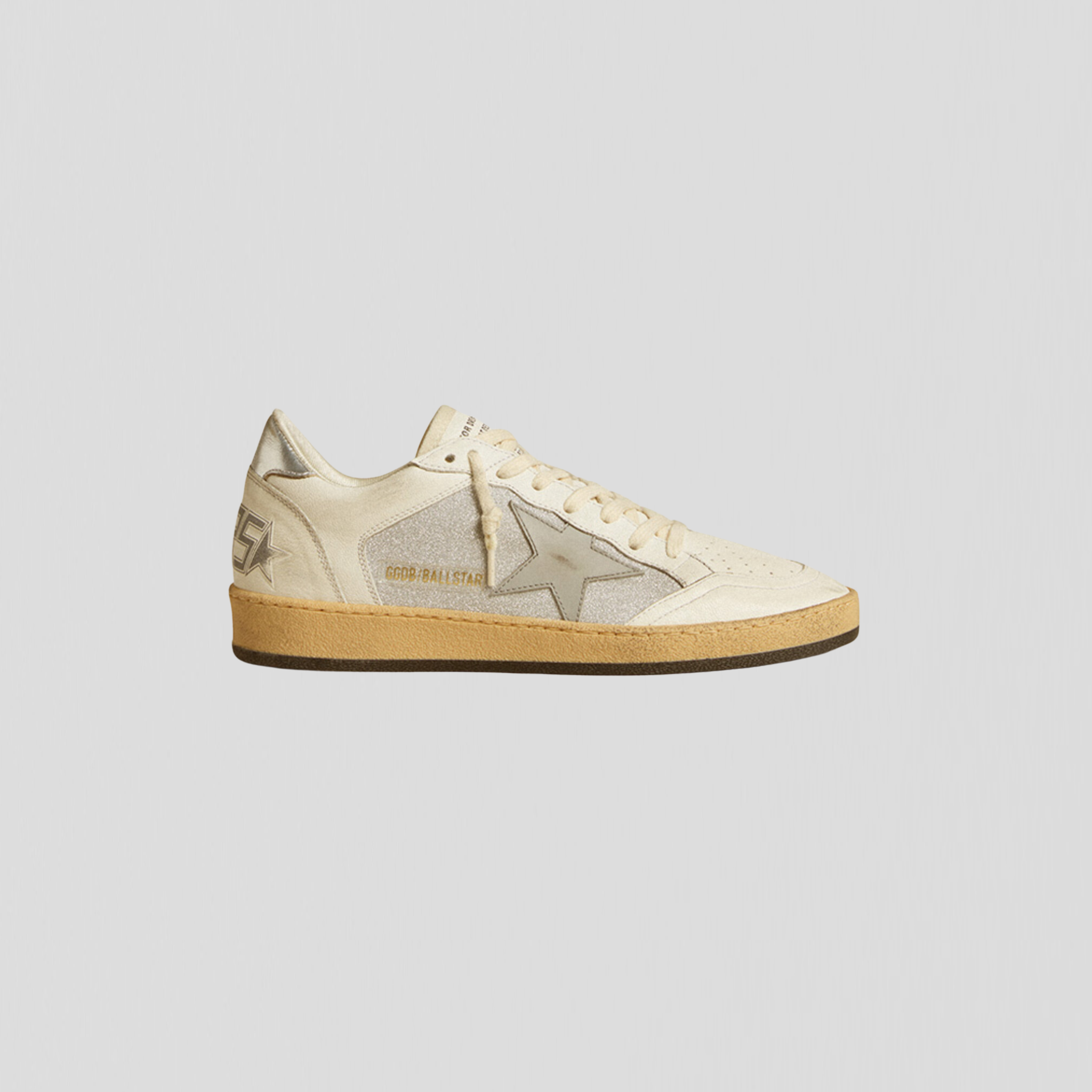 Golden Goose Ball Star Natural White/ Silver