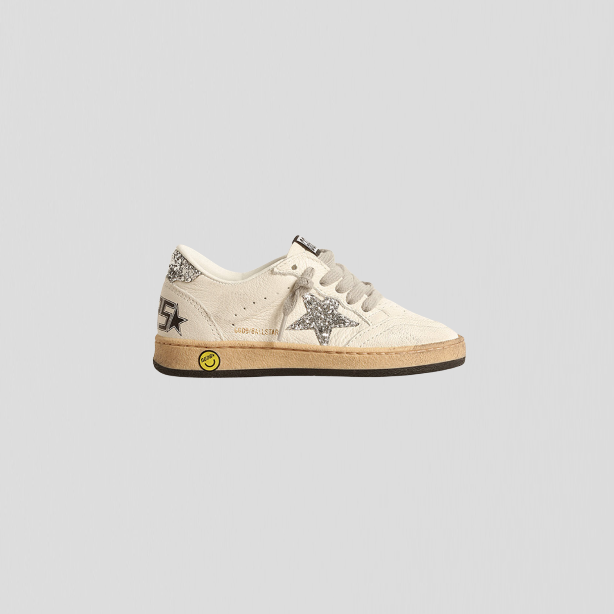 Golden Goose Ball Star White/ Silver Glitter