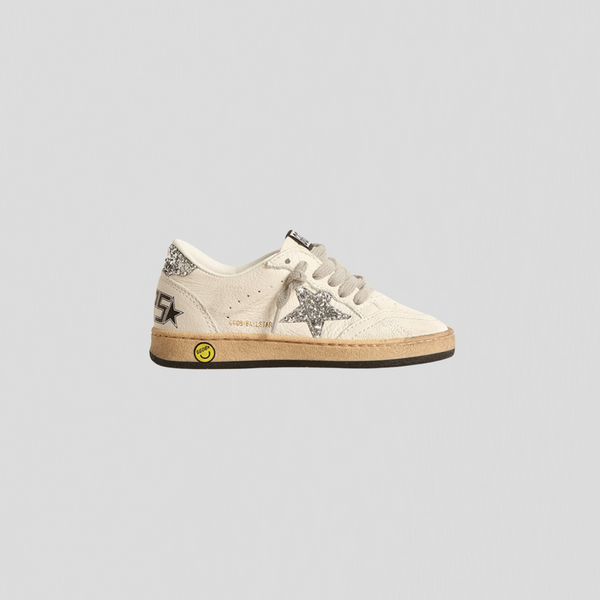 Golden Goose Ball Star White/ Silver Glitter