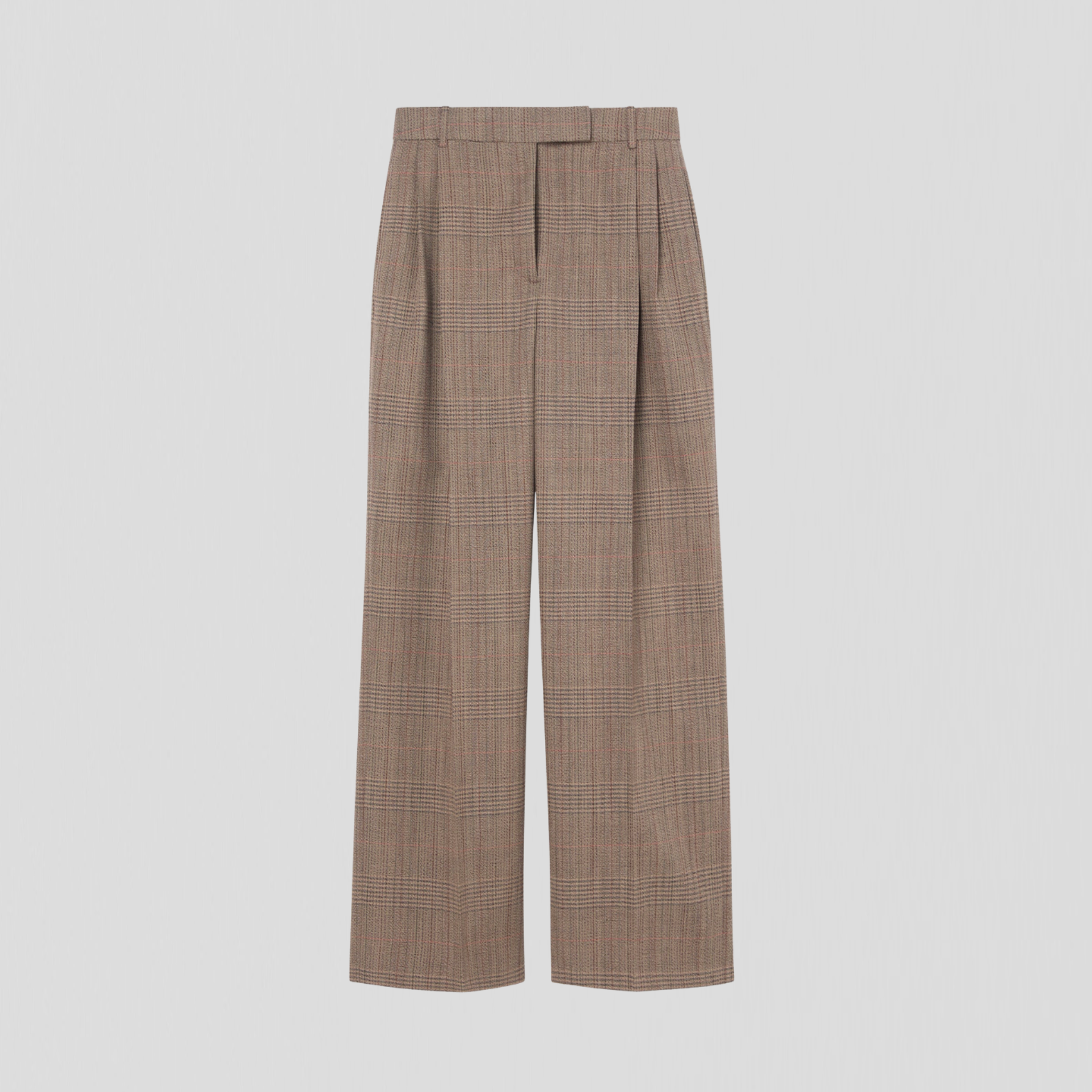 Róhe Mid-waist Tailored Trousers Prince of Wales
