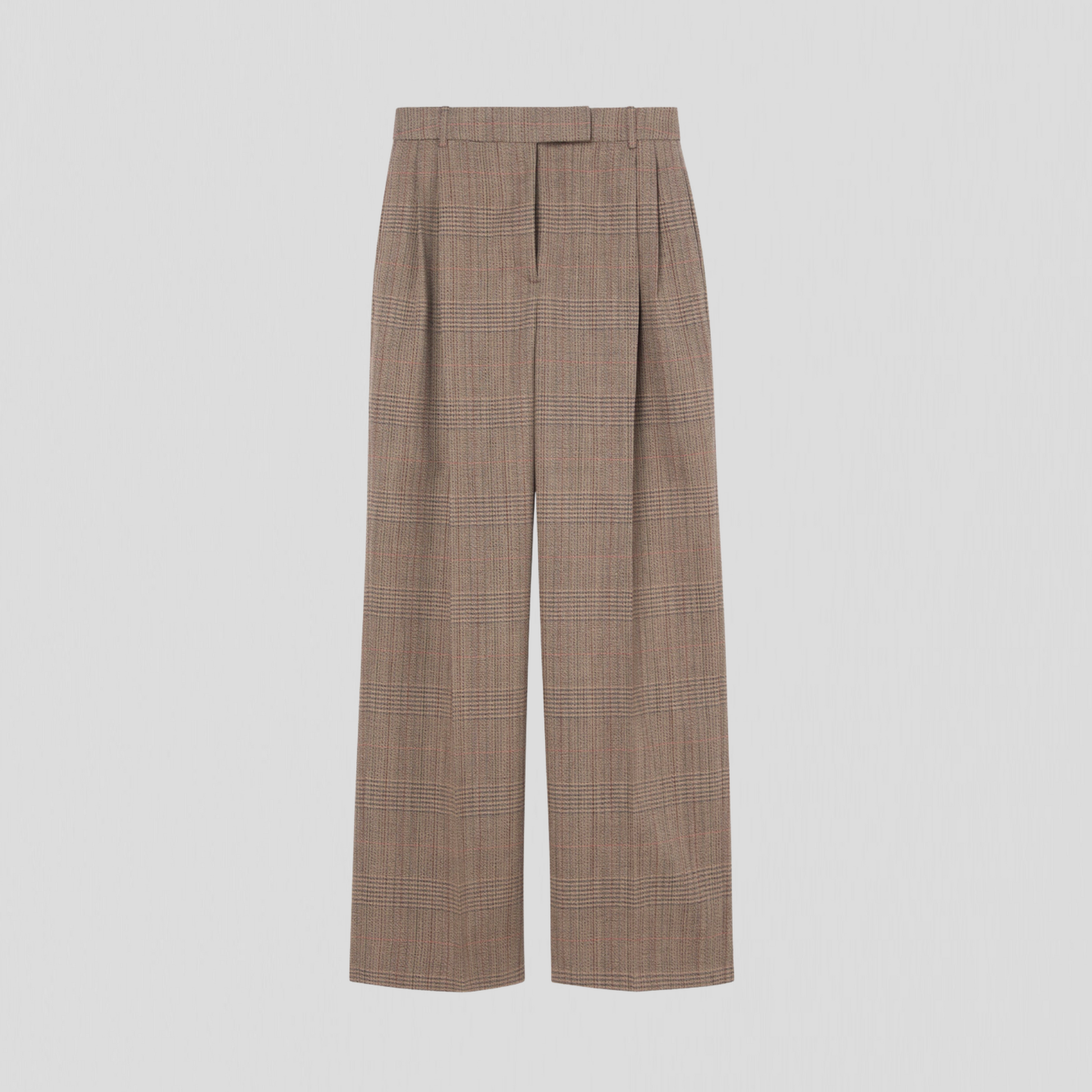 Róhe Mid-waist Tailored Trousers Prince of Wales