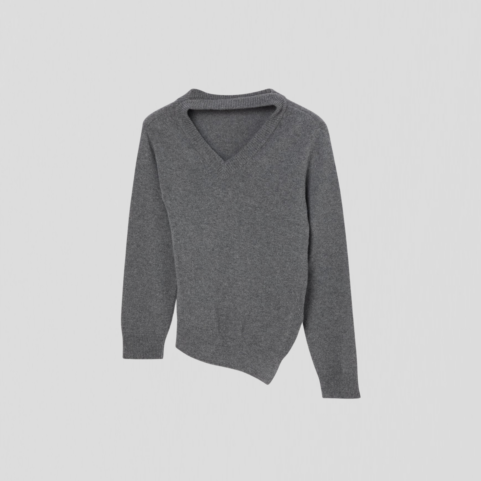 Róhe Two-way Deconstructed Knit Mid Grey Melange