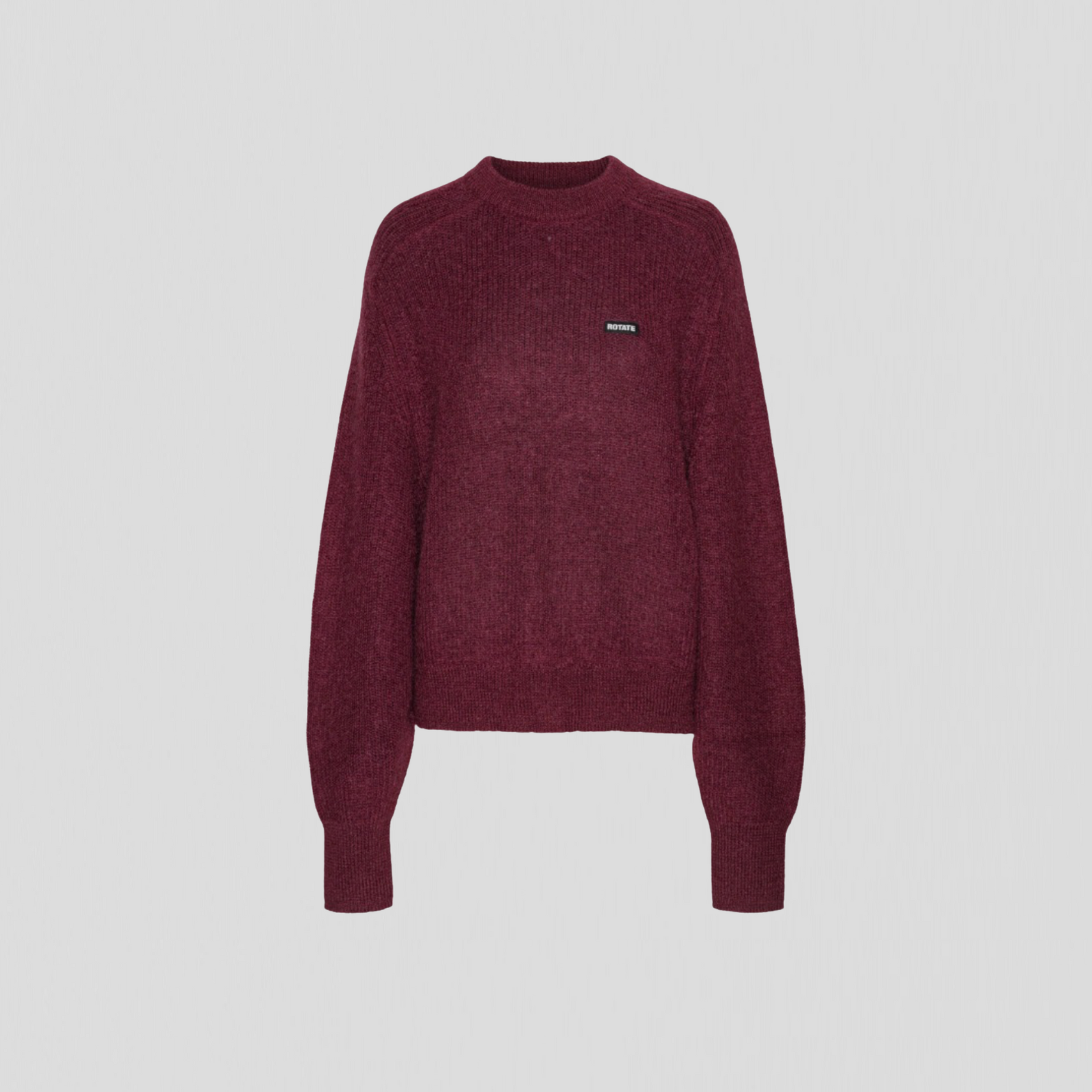 Rotate Light Logo Knit Bordeaux