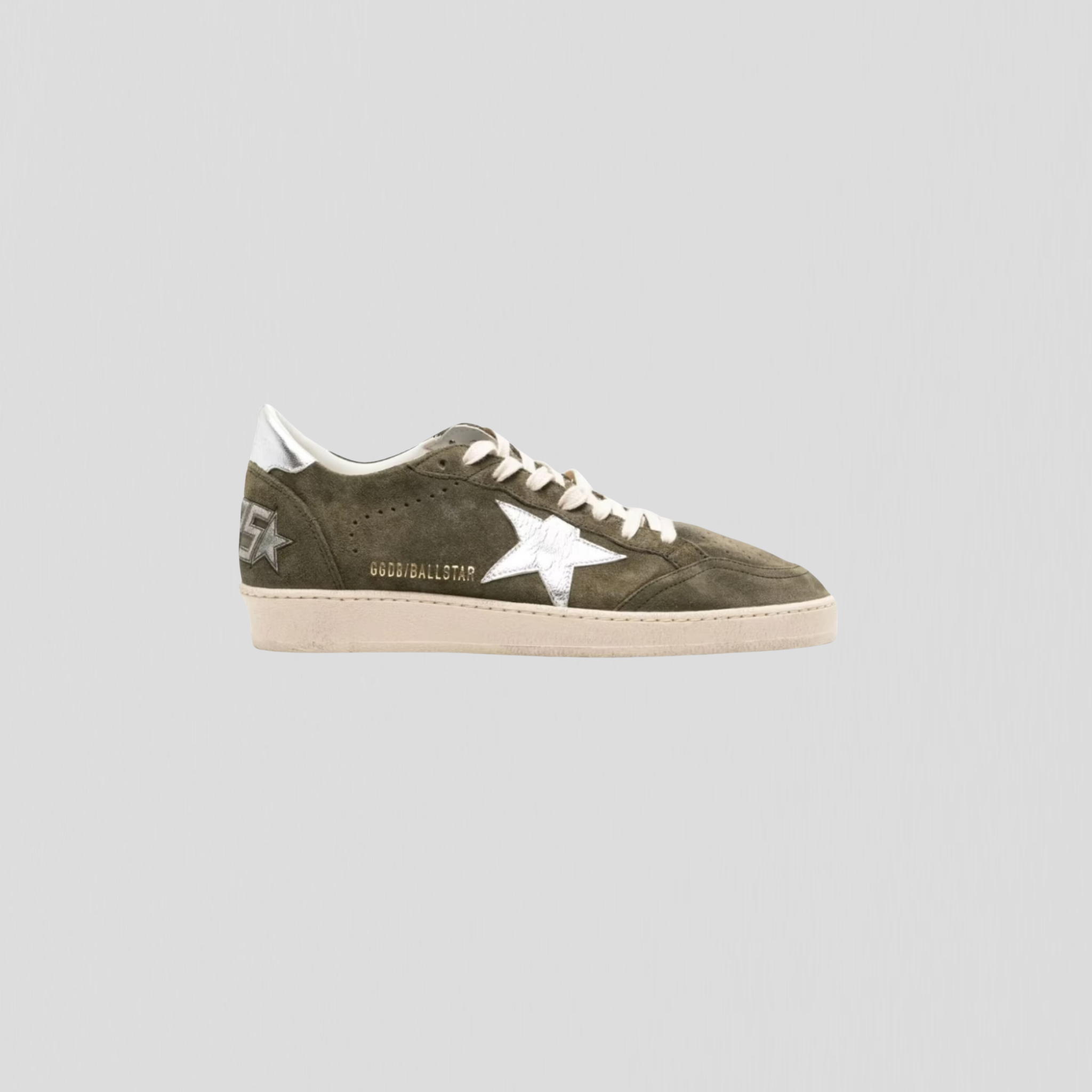 Golden Goose Ball Star Olive Night / Silver