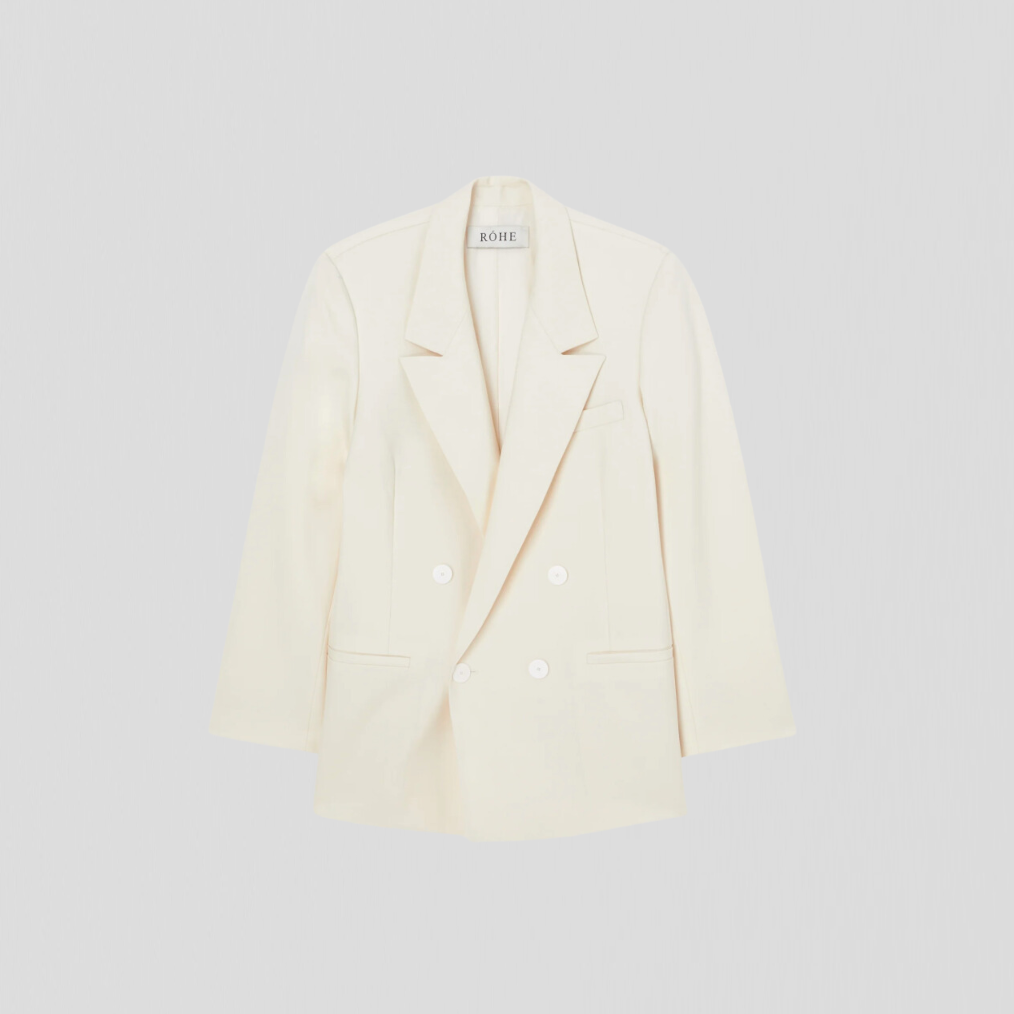 Róhe Double Breasted Blazer Off-White