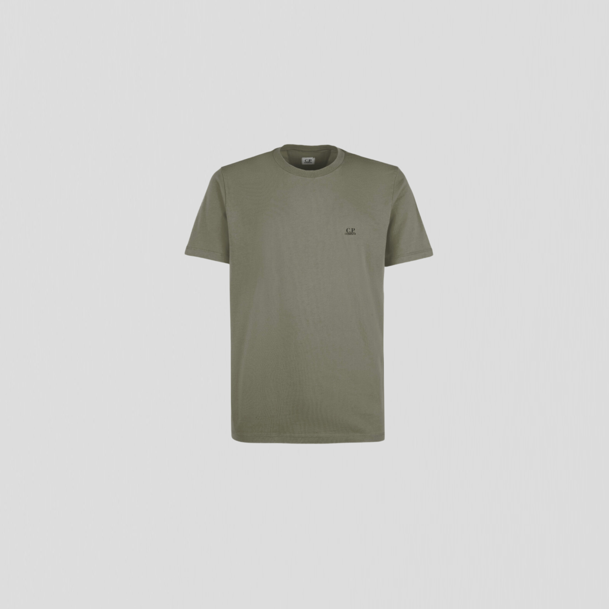 C.P. Company 30/1 Jersey Small Logo T-Shirt Bronze Green
