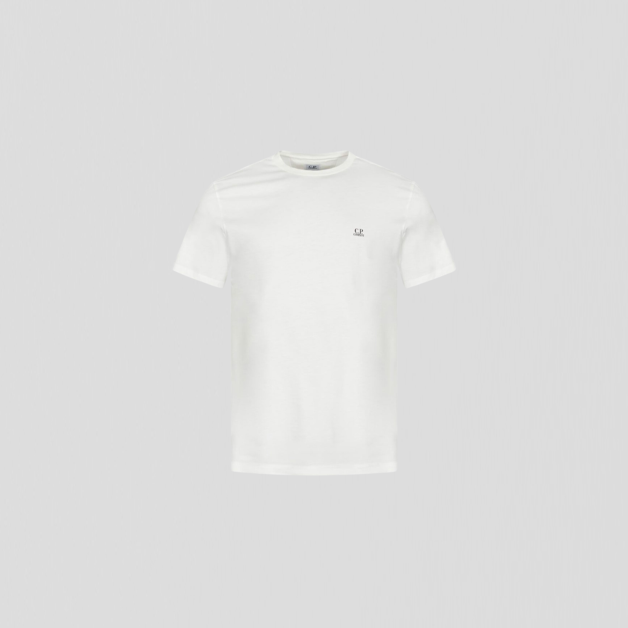 C.P. Company 30/1 Jersey Small Logo T-Shirt Gauze White