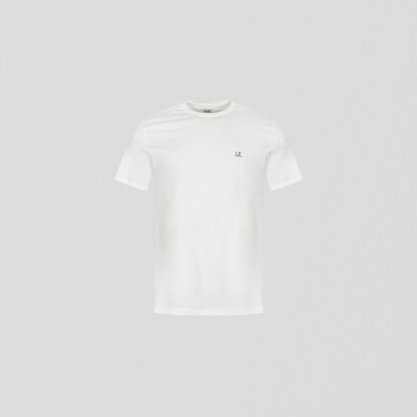 C.P. Company 30/1 Jersey Small Logo T-Shirt Gauze White