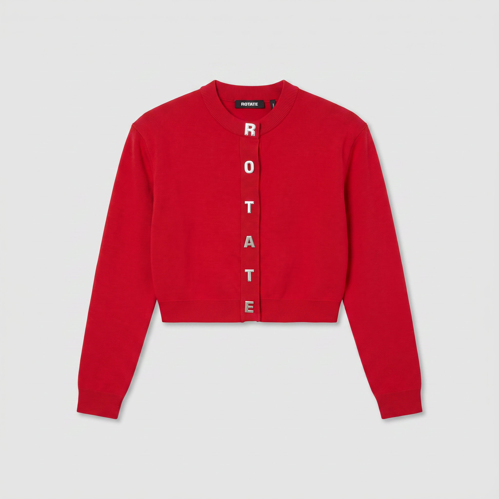 Rotate Firm Knit Cardigan Scooter Red