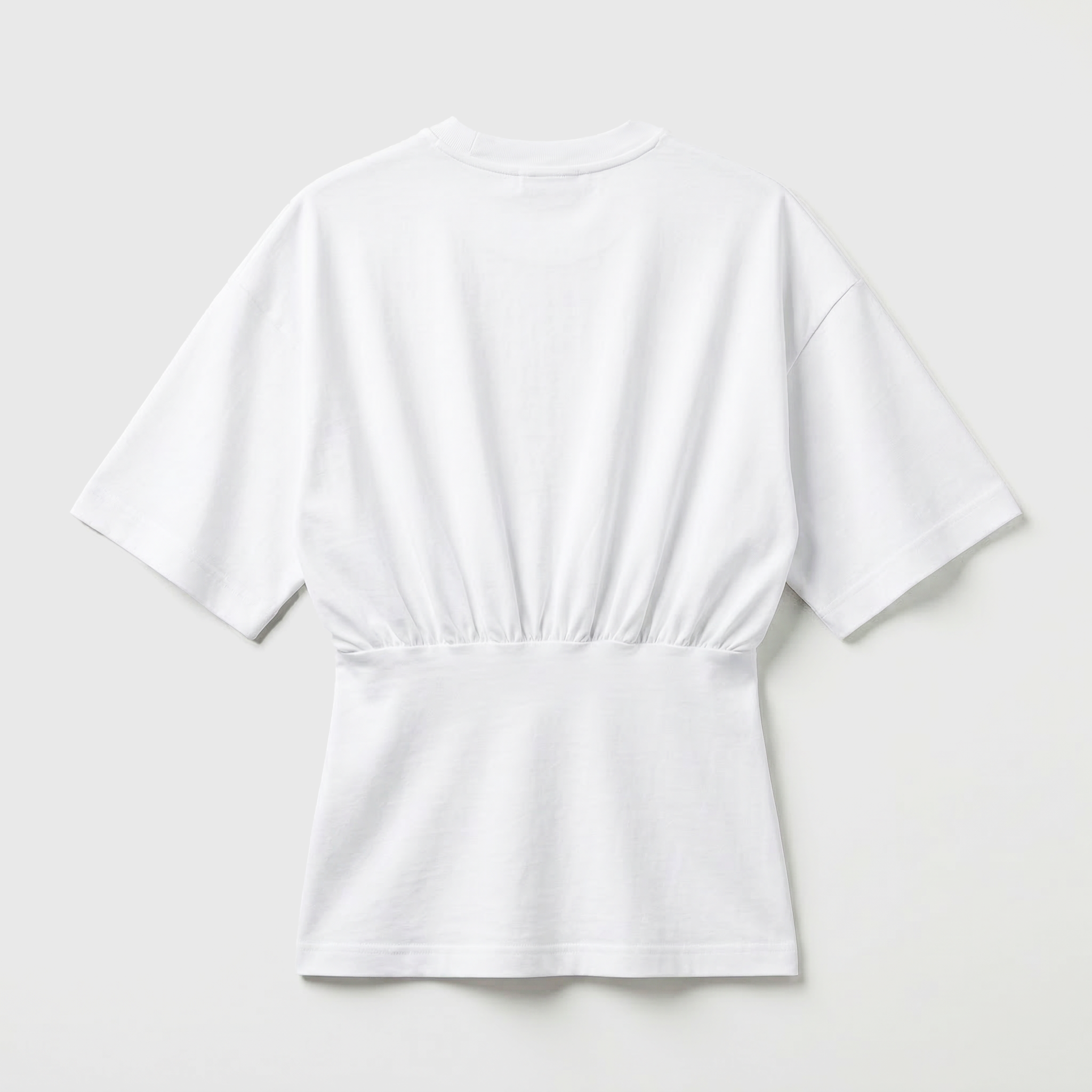 Darkpark Amy Draped Waist SS T-shirt White