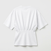 Darkpark Amy Draped Waist SS T-shirt White