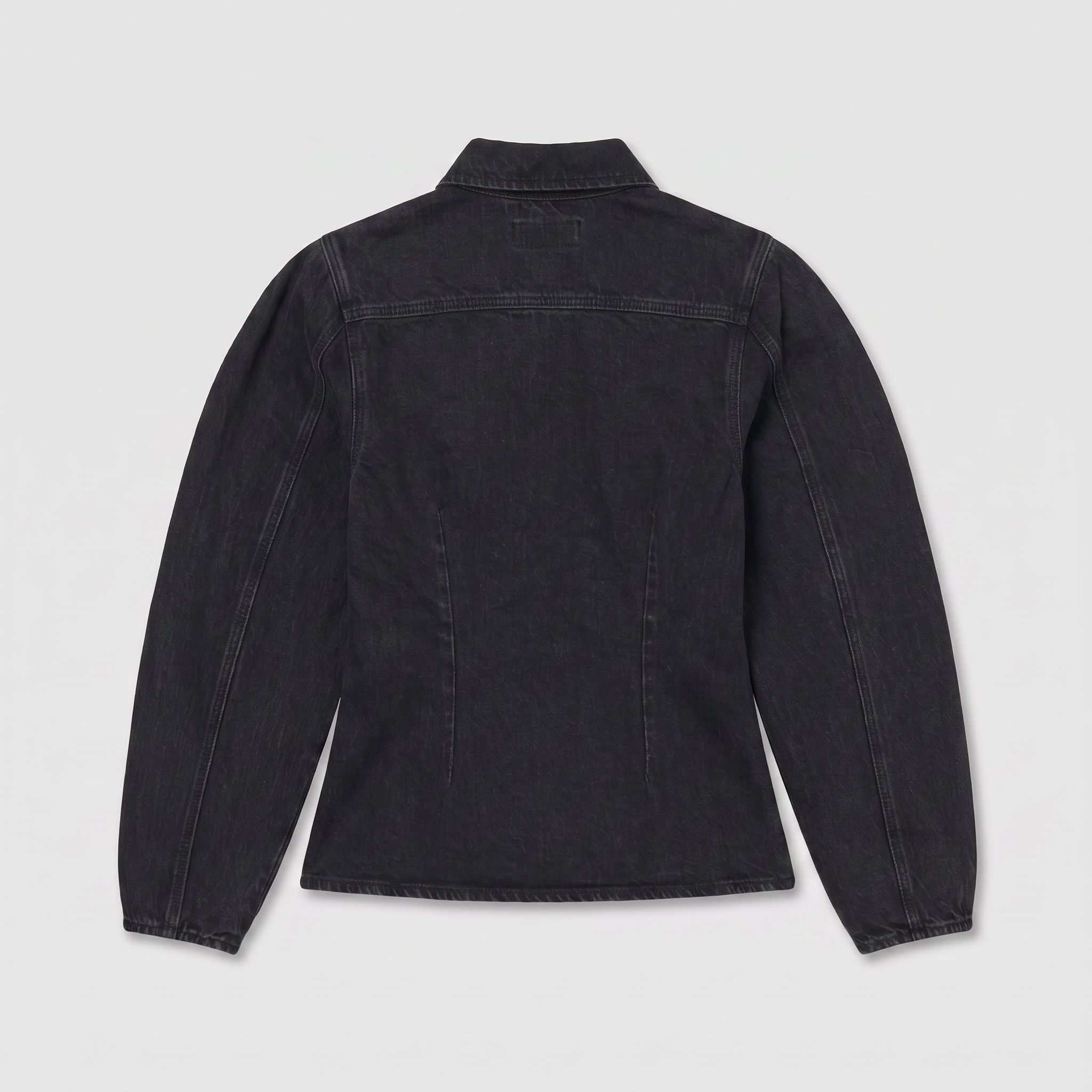 Rotate Fitted Denim Shirt Black Denim
