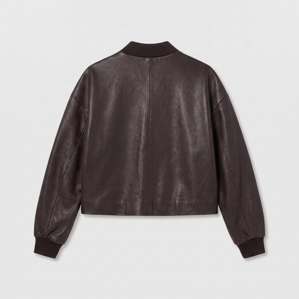 Enes Viktorya Jacket Vegetal Leather Dark Brown