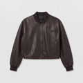 Enes Viktorya Jacket Vegetal Leather Dark Brown