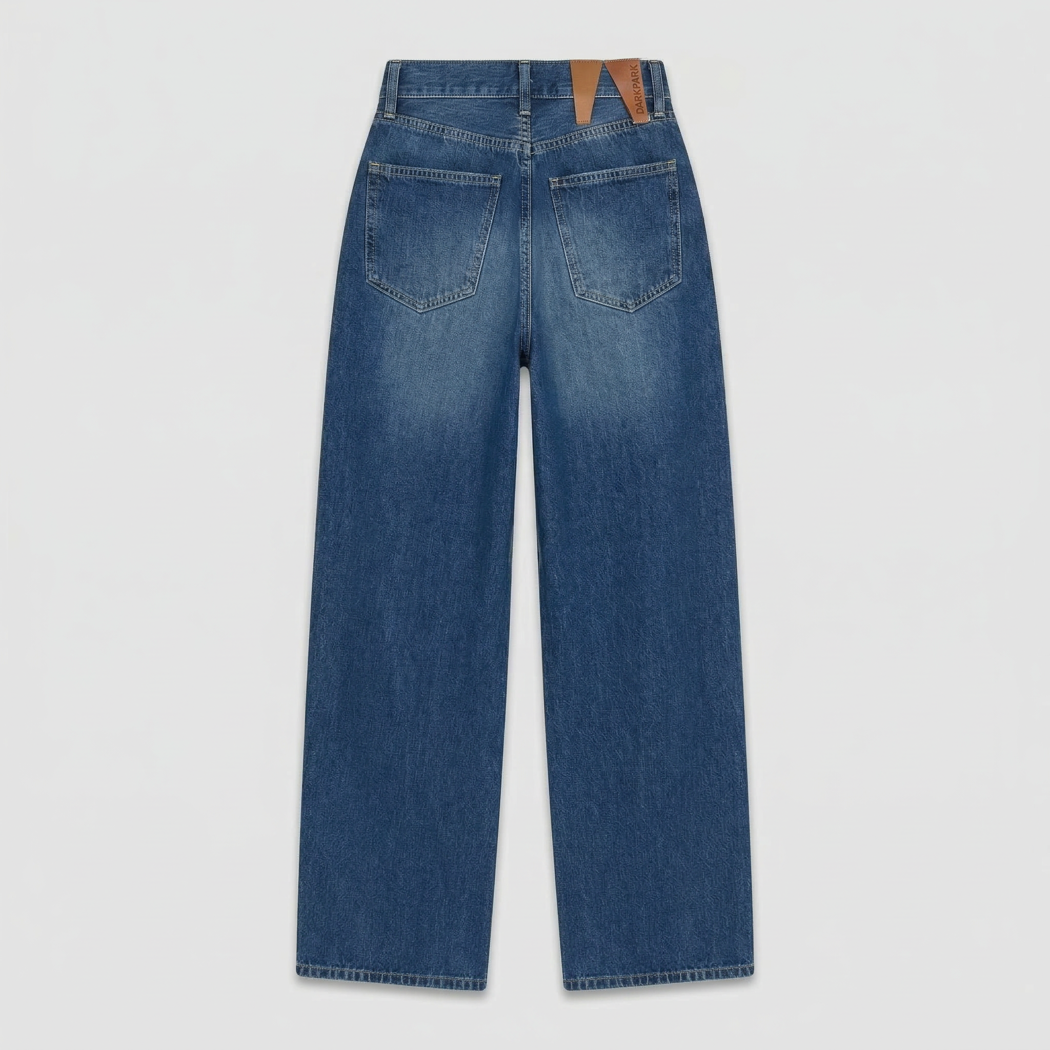Darkpark Ines Fold Over Tencel Denim Slate Vintage