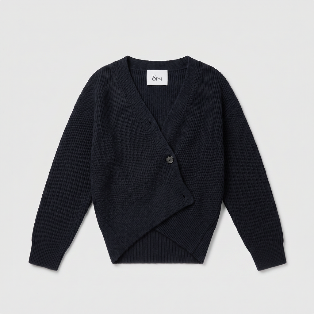8PM Calla Cardigan Mel Dark Grey