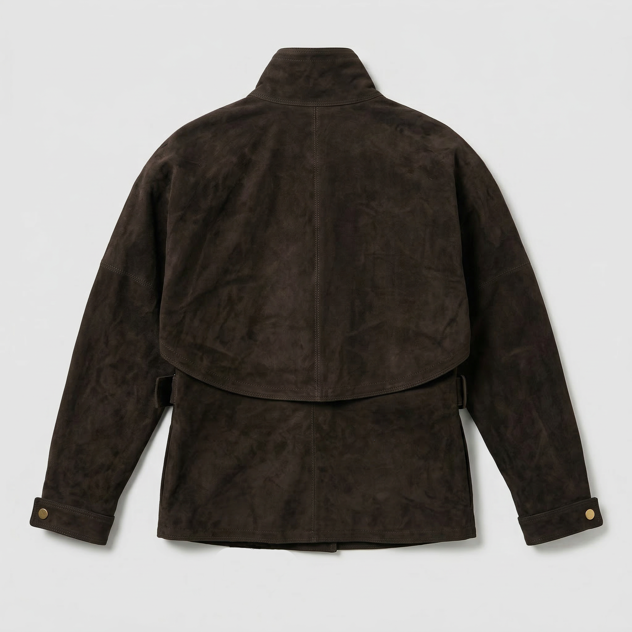 Darkpark Cindy Suede Contour Jacket Dark Brown