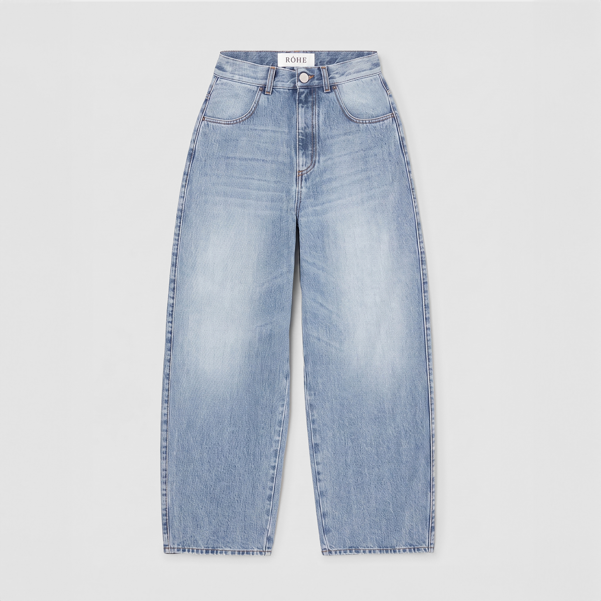 Róhe Berber Barrel Leg Denim Classic Blue