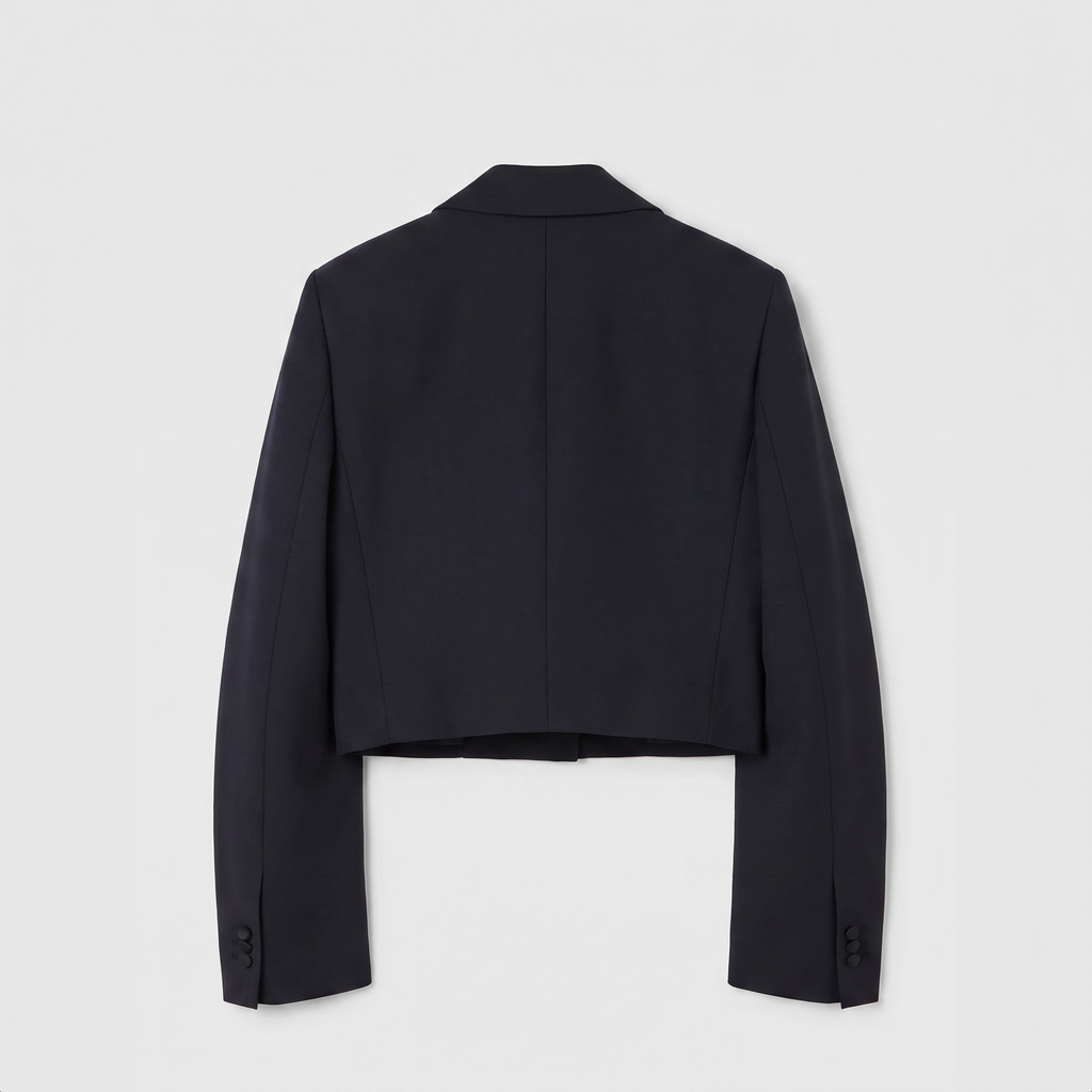 Róhe Cropped Blazer Navy