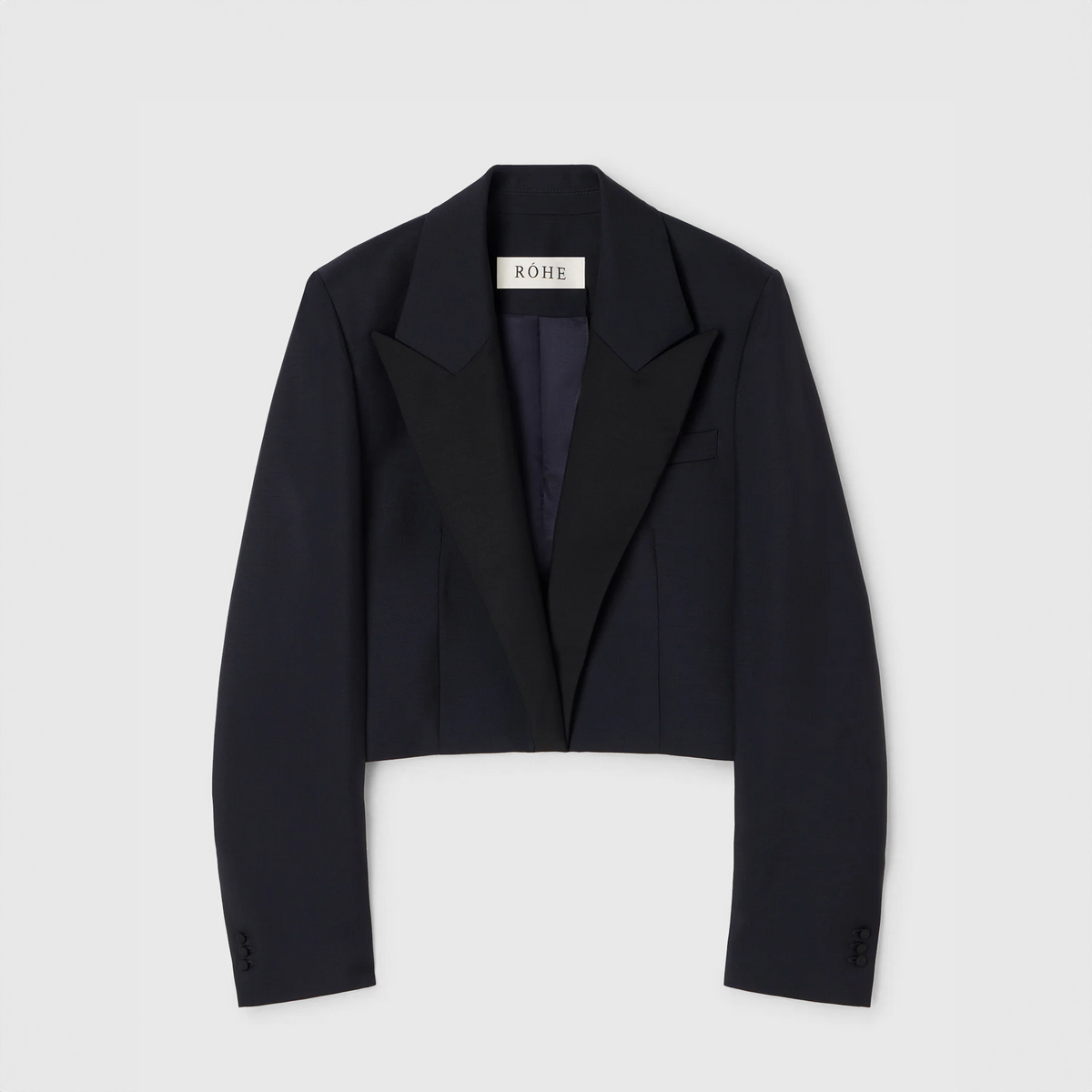 Róhe Cropped Blazer Navy