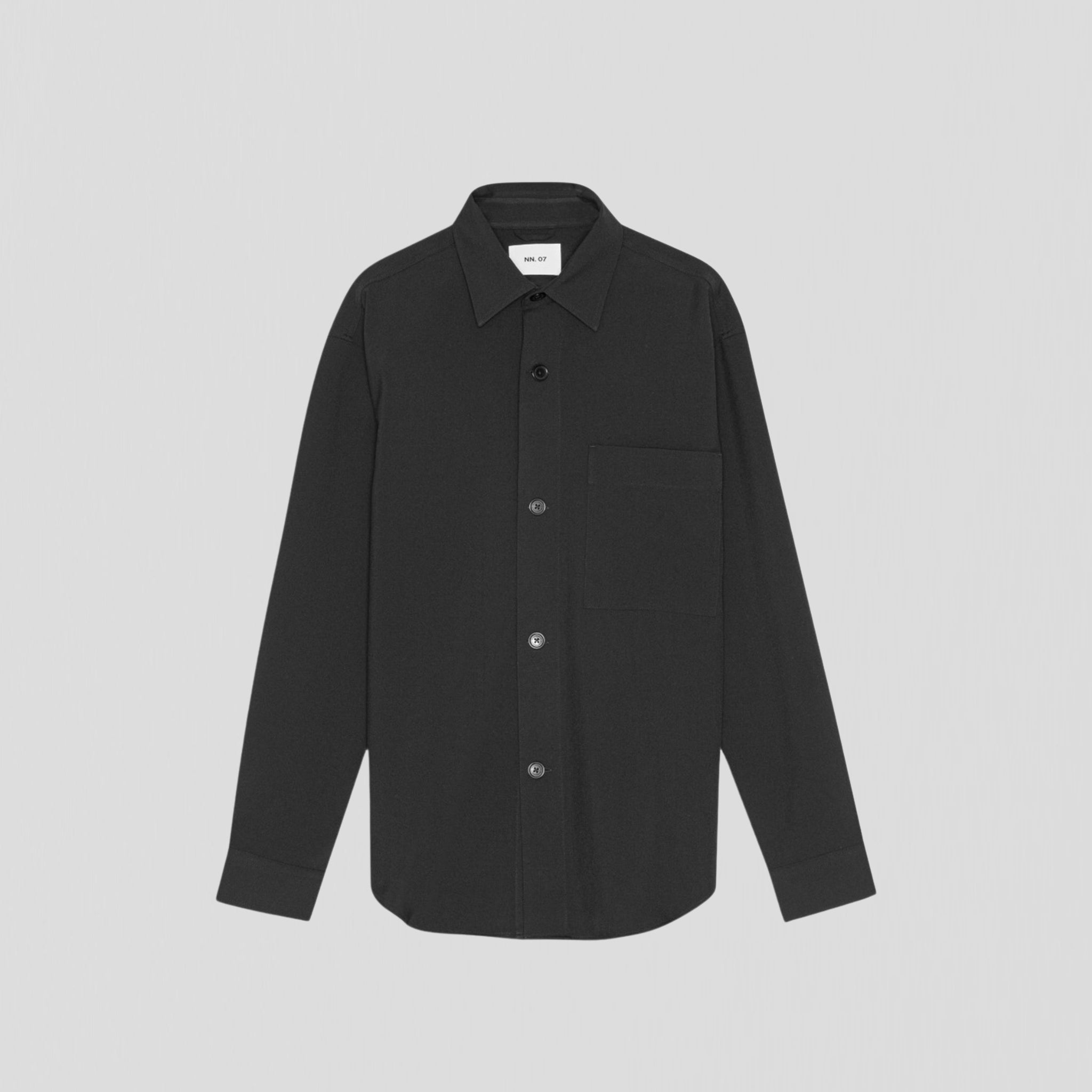 NN07 Adwin 1903 Overshirt Black