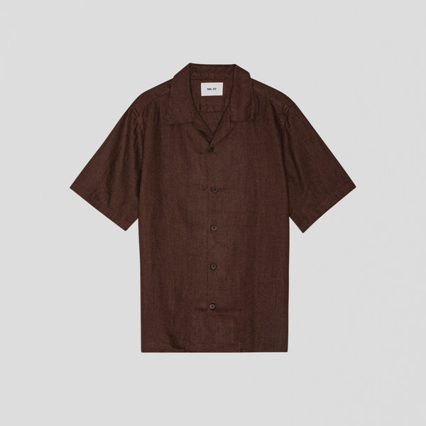 NN07 Julio SS NO PKT 5708 Shirt Coffee