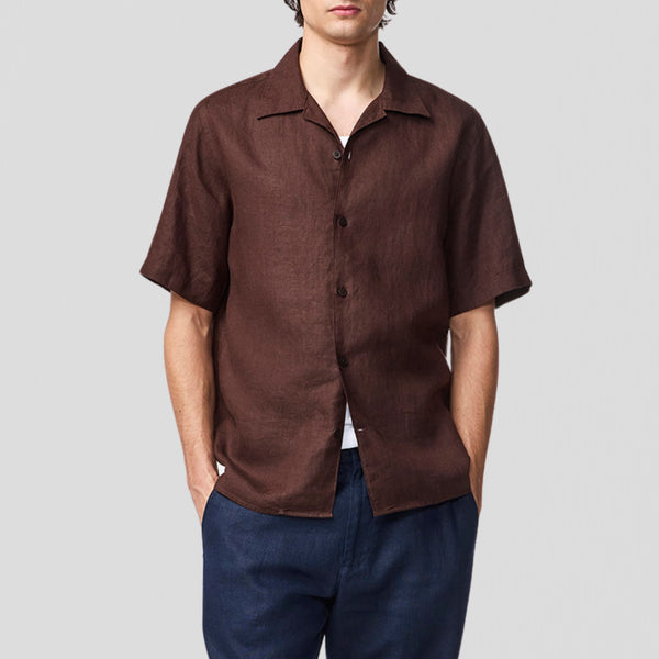 NN07 Julio SS NO PKT 5708 Shirt Coffee