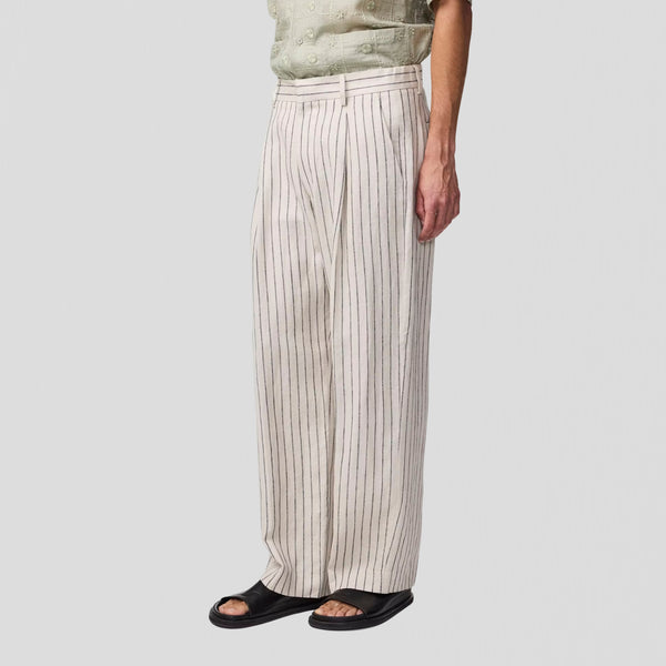 NN07 Kay 1455 Trousers Oat Stripe