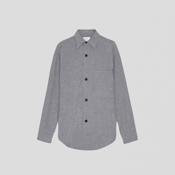 NN07 Adwin 1903 Overshirt Grey Melange