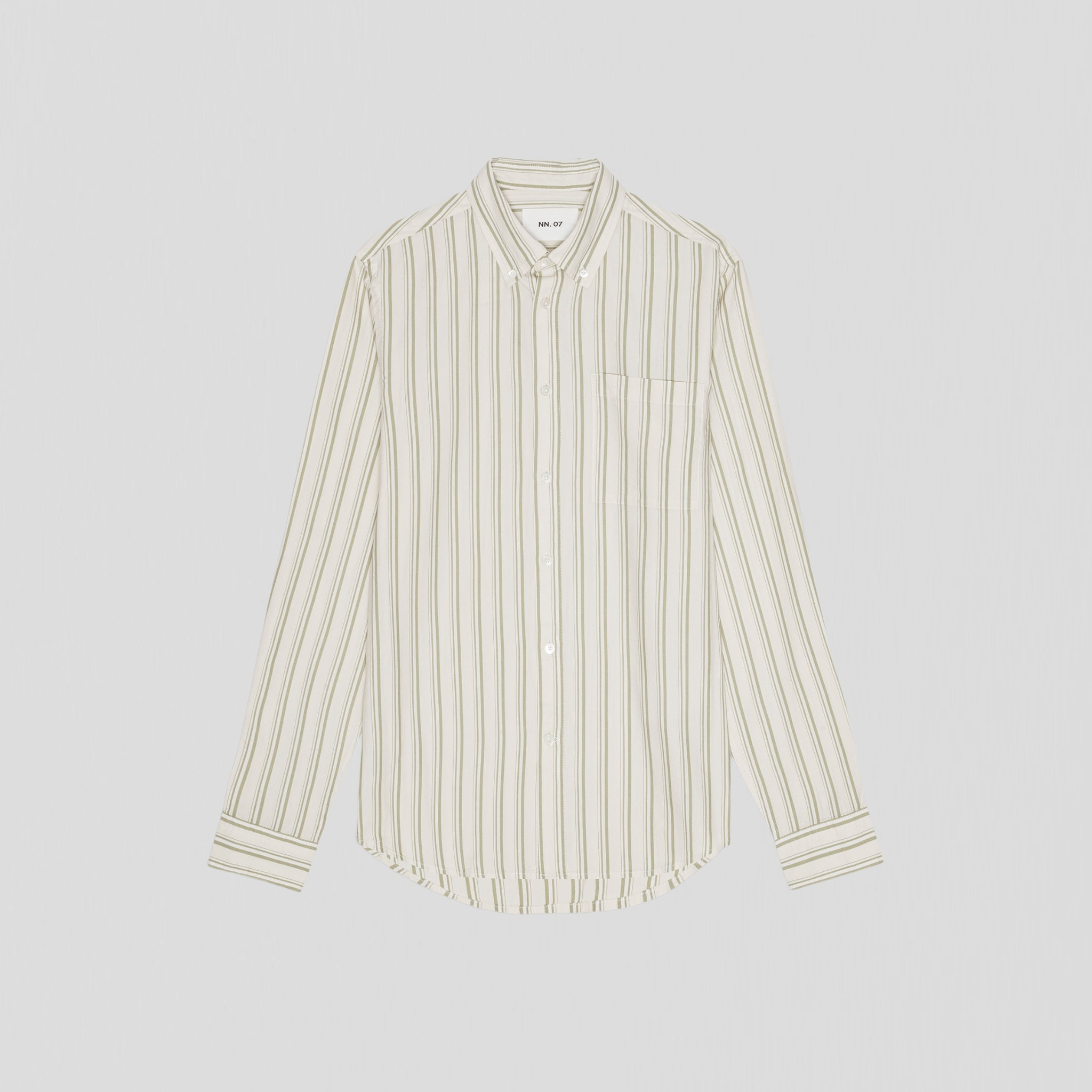 NN07 Arne BD 5655 Shirt Moss Stripe