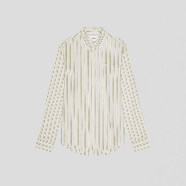 NN07 Arne BD 5655 Shirt Moss Stripe