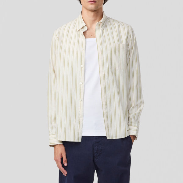 NN07 Arne BD 5655 Shirt Moss Stripe