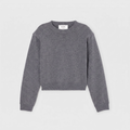 Róhe Statement Shoulder Crewneck Mid Grey Melange