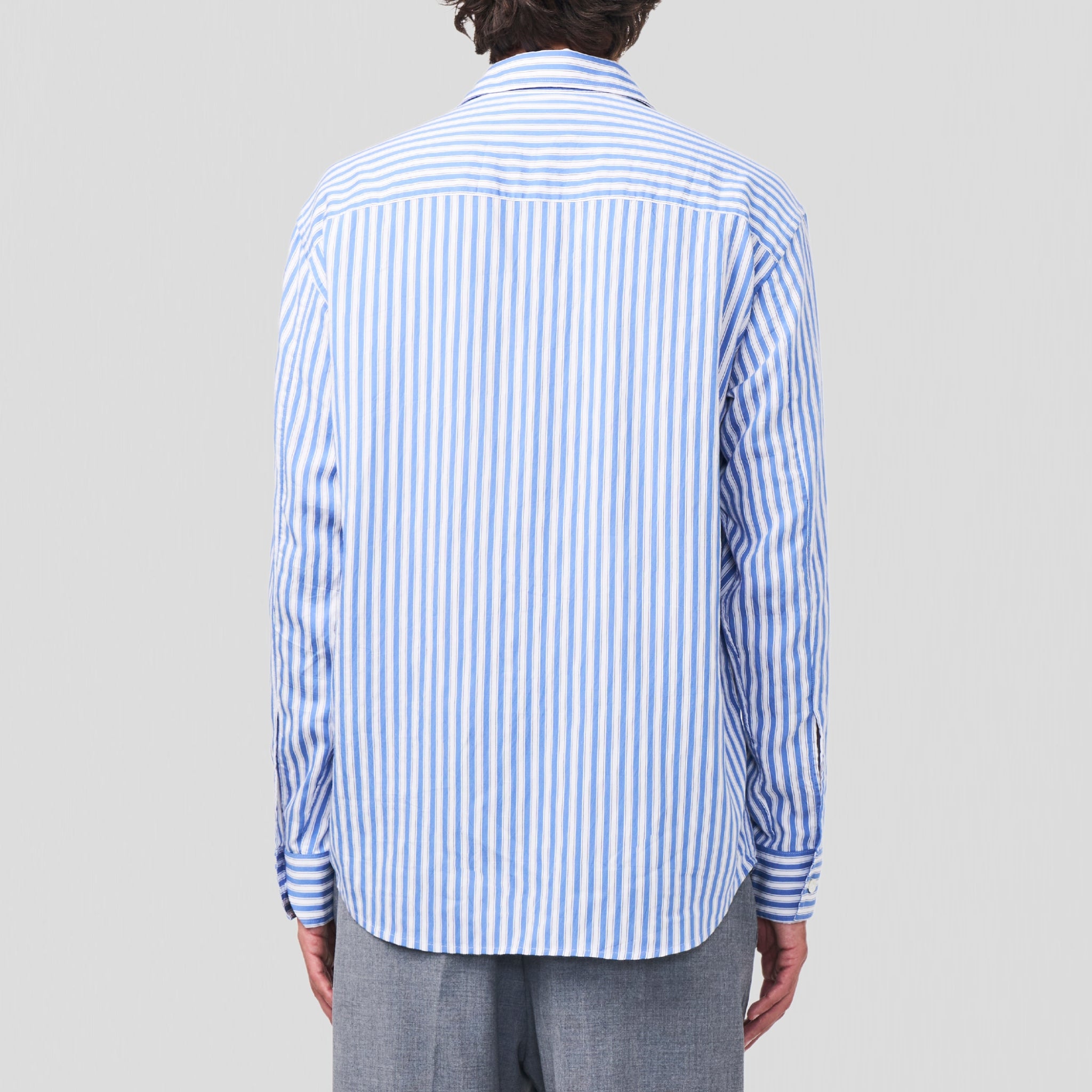 NN07 Freddy 5330 No Pkt Shirt Blue Stripe