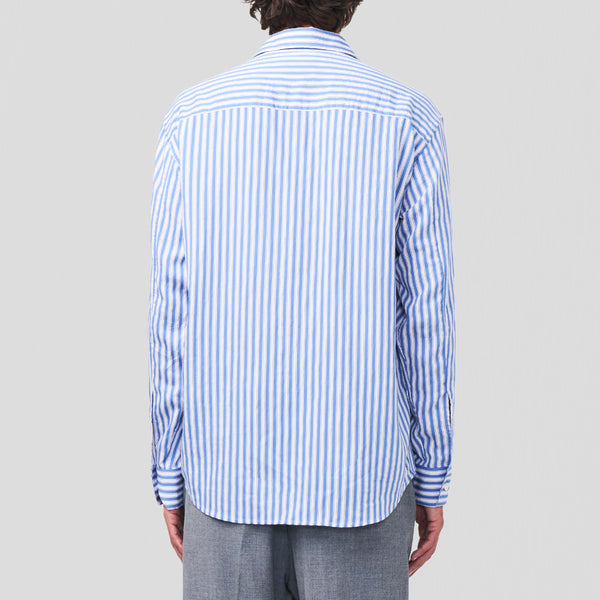 NN07 Freddy 5330 No Pkt Shirt Blue Stripe